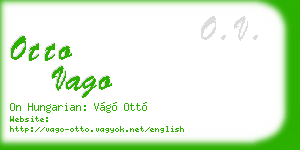 otto vago business card